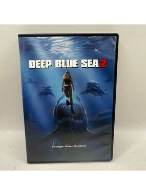 Deep Blue Sea 2 R Rated Action Horror Thriller DVD Warner Bros 2018 Film Science